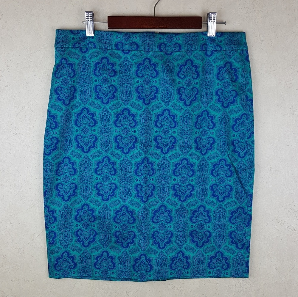 J. Crew Paisley Pencil Skirt NWT, Size 8
